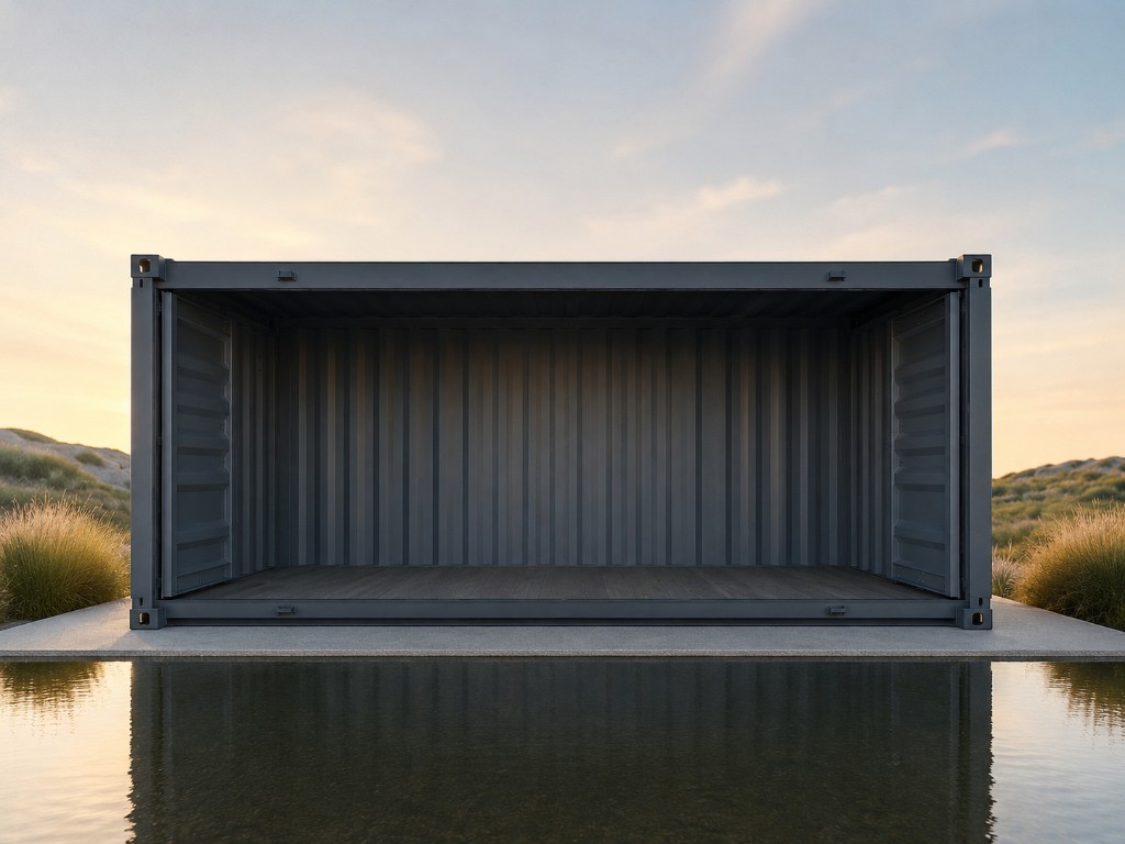Modern architecture with corten steel